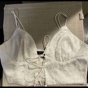 White tie crop top